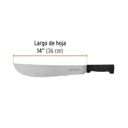 MACHETE PULIDO 14 CACHA NEGRA TRUPER