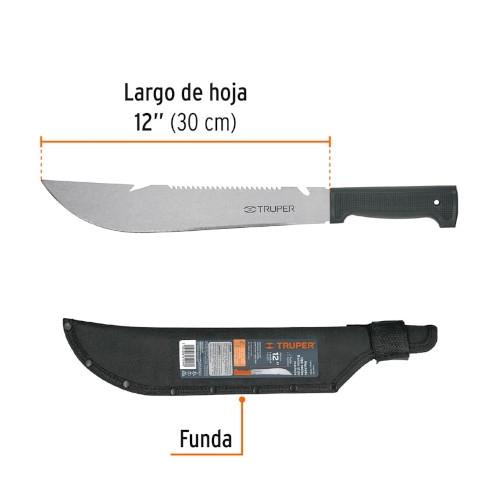 MACHETE T/RAMBO 12 CACHA NEGRA S/REMACH