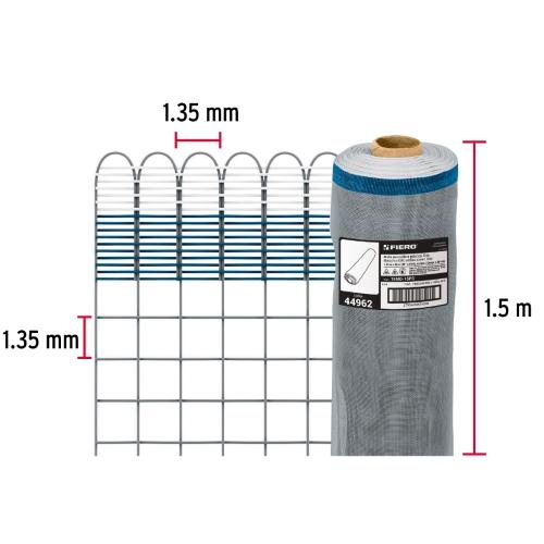 ROLLO DE 30 m X 1.5 m DE MALLA MOSQUITERA PLASTICA GRIS FIERO