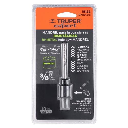MANDRIL ZANCO 3/8" PARA BROCASIERRAS BIMETALICAS EXPERT