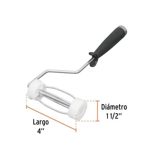 MANERAL DE 4" CON JAULA PARA RODILLO TRUPER