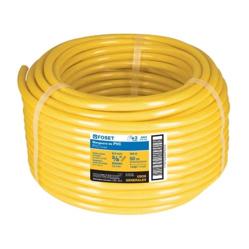 MANGUERA DE PVC USO GENERAL 3/8 AMARILLA FOSET (50 MT)