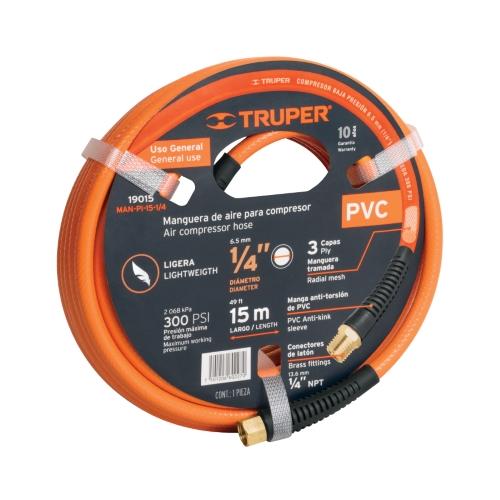 MANGUERA P/BAJA PRESION 15 MT 1/4 TRUPER