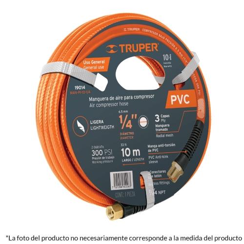MANGUERA PVC P/COMPRE 3/8 15M USO GENER