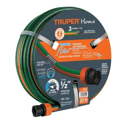 MANGUERA REFOR 1/2 10M CONX.PLAST TRUPE