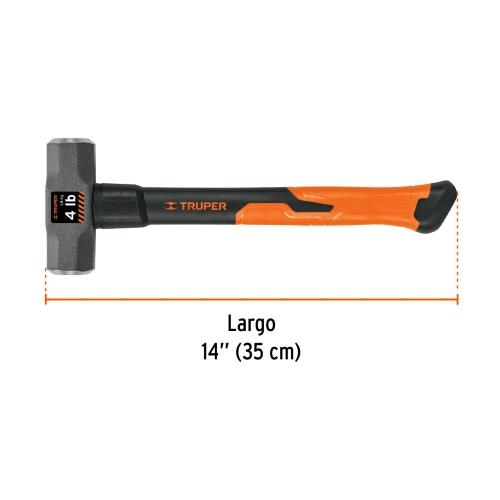MARRO 4LB MANGO DE FIBRA DE VIDRIO TRUPE