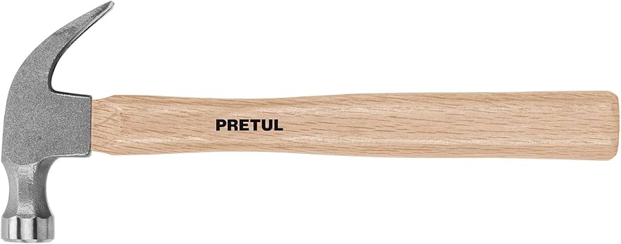 MARTILLO SEMIPULIDO  16 oz  UÑA CURVA  PRETUL