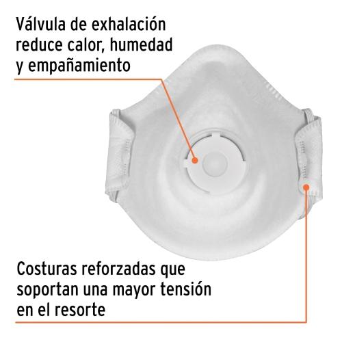 MASCARILLA C/VALVULA P/POLVOS ORG. TRUPE