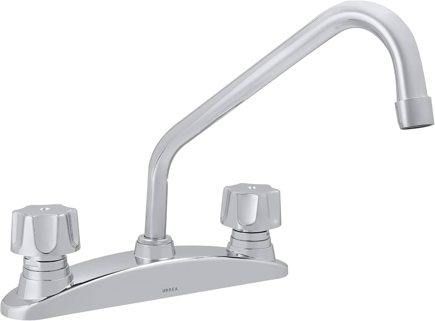 MEZCLADORA DE 8" CON MANERALES QUEEN PARA FREGADERO F-318Q URREA