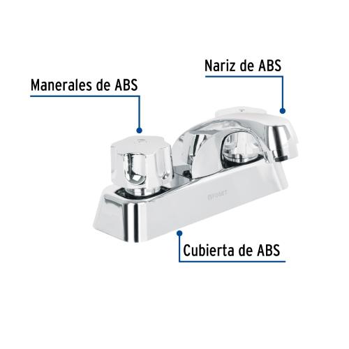 MEZCLADORA 4 PARA LAVABO ABS BASIC FOSET