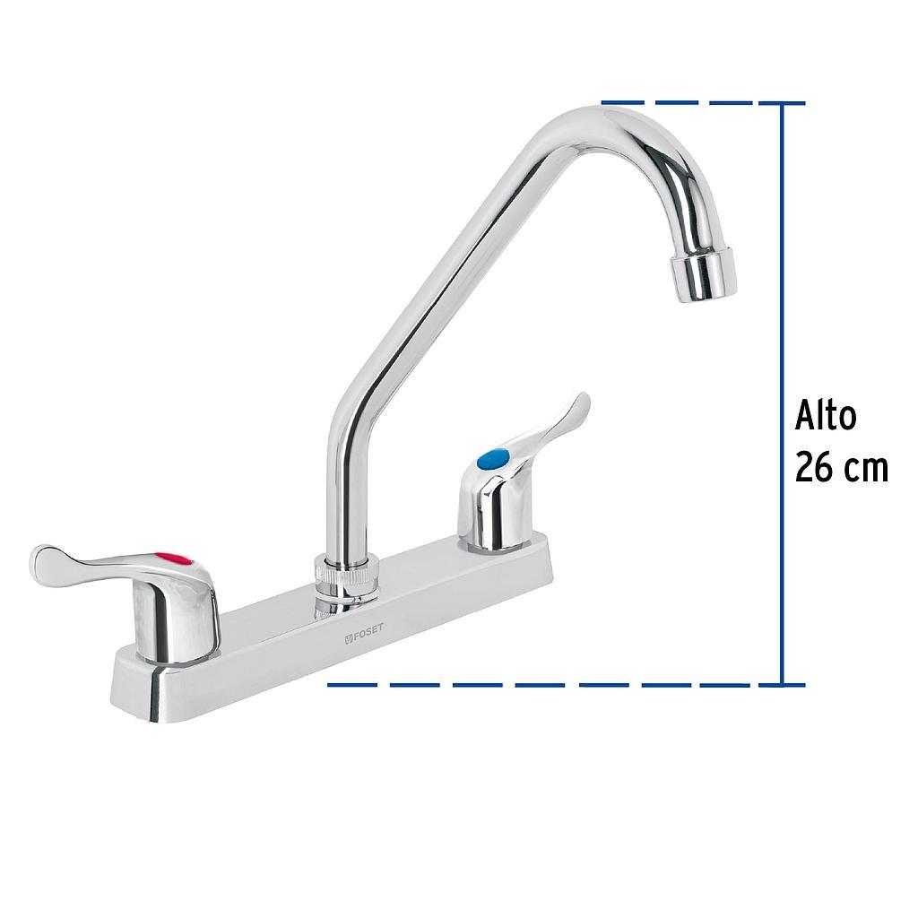 MEZCLADORA 8 PARA FREGADERO CUELLO LARGO