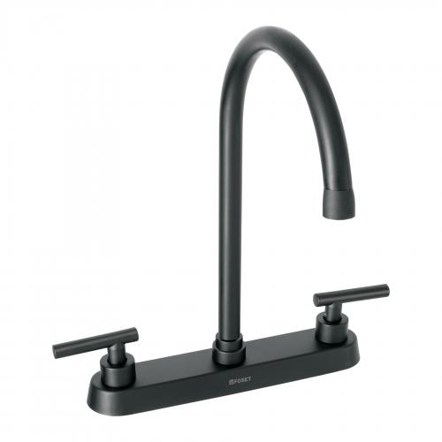 MEZCLADORA NEGRO MATE 8 PARA FREGADERO