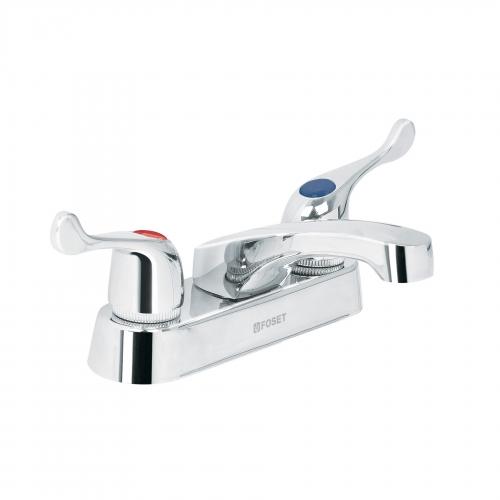 MEZCLADORA DE 4" PARA LAVABO NARIZ LARGA MANERAL PALANCA FOSET