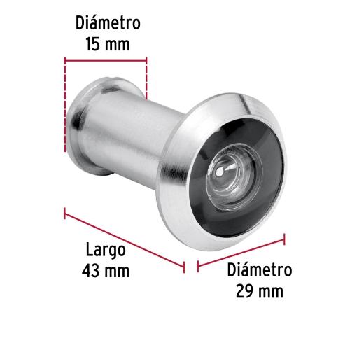 MIRILLA DE SEGURIDAD ACABADO CROMO MATE HERMEX