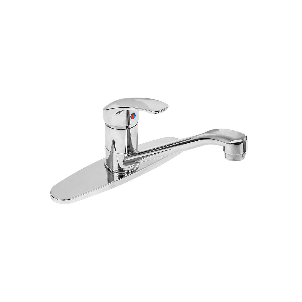 MONOMANDO PARA FREGADERO DE PLASTICO ABS CUELLO RECTO FOSET BASIC
