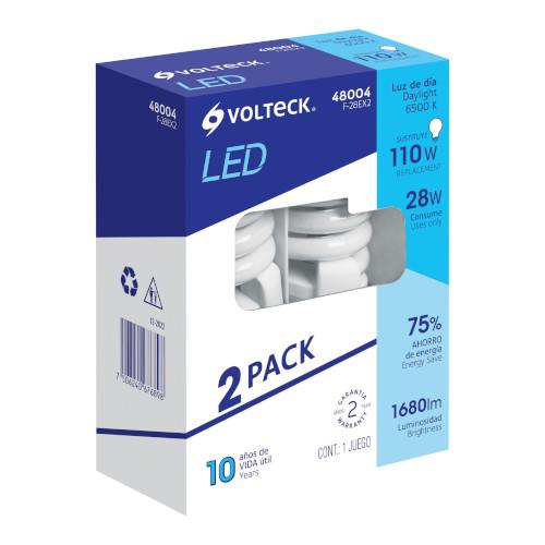 MULTIPACK 2 LAMPARAS ESPIRAL 28W VOLTECK
