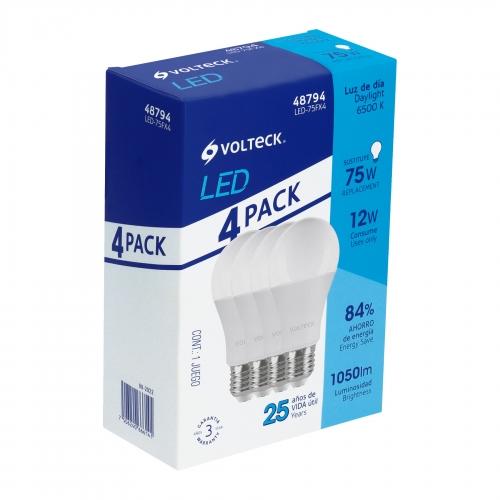 MULTIPACKS 4 LAMPARAS DE LED 12W VOLTECK