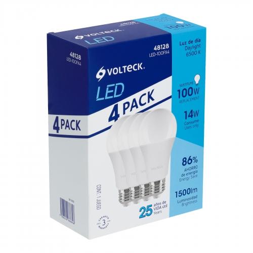MULTIPACKS 4 LAMPARAS DE LED 14W VOLTECK