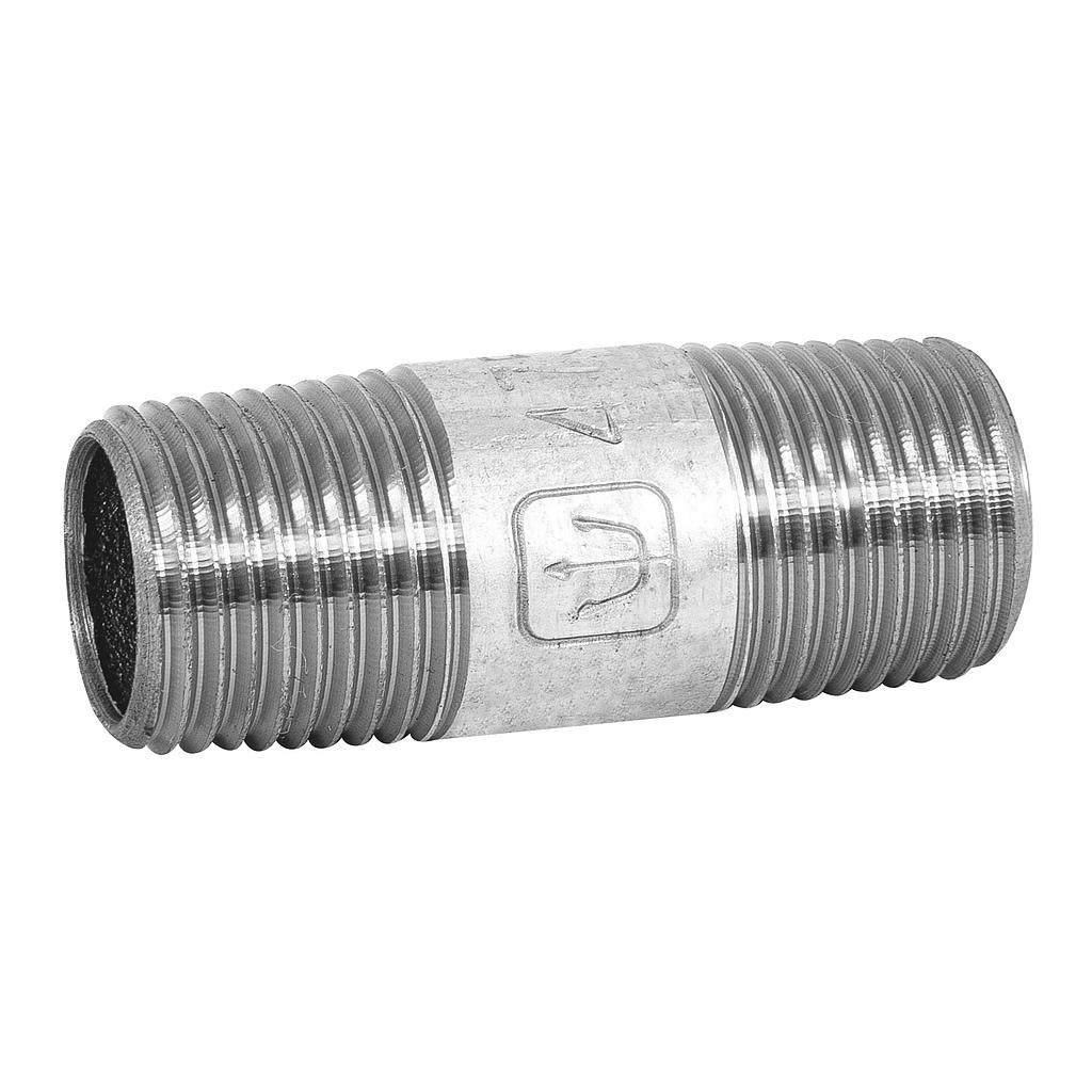 NIPLE DE ACERO GALVANIZADO DE 1/2" X 2" FOSET