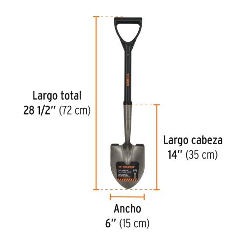 PALA CAJUELERA REDONDA MANG FIBRA V.TRUP