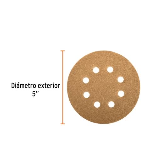 PAQUETE C/5PZ LIJA DISCO 5 G-240 TRUPER