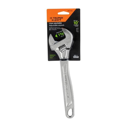 LLAVE AJUSTABLE (PERICO) 10" PROFESIONAL CROMADA EXPERT