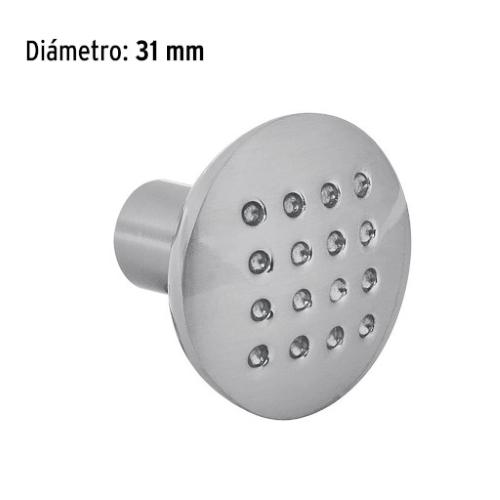 PERILLA METALICA ESTILO CONTEMPO NIQUEL SATINADO HERMEX