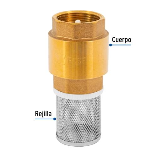 PICHANCHA CON REJILLA ACERO INOXIDABLE 1 Plg. FOSET