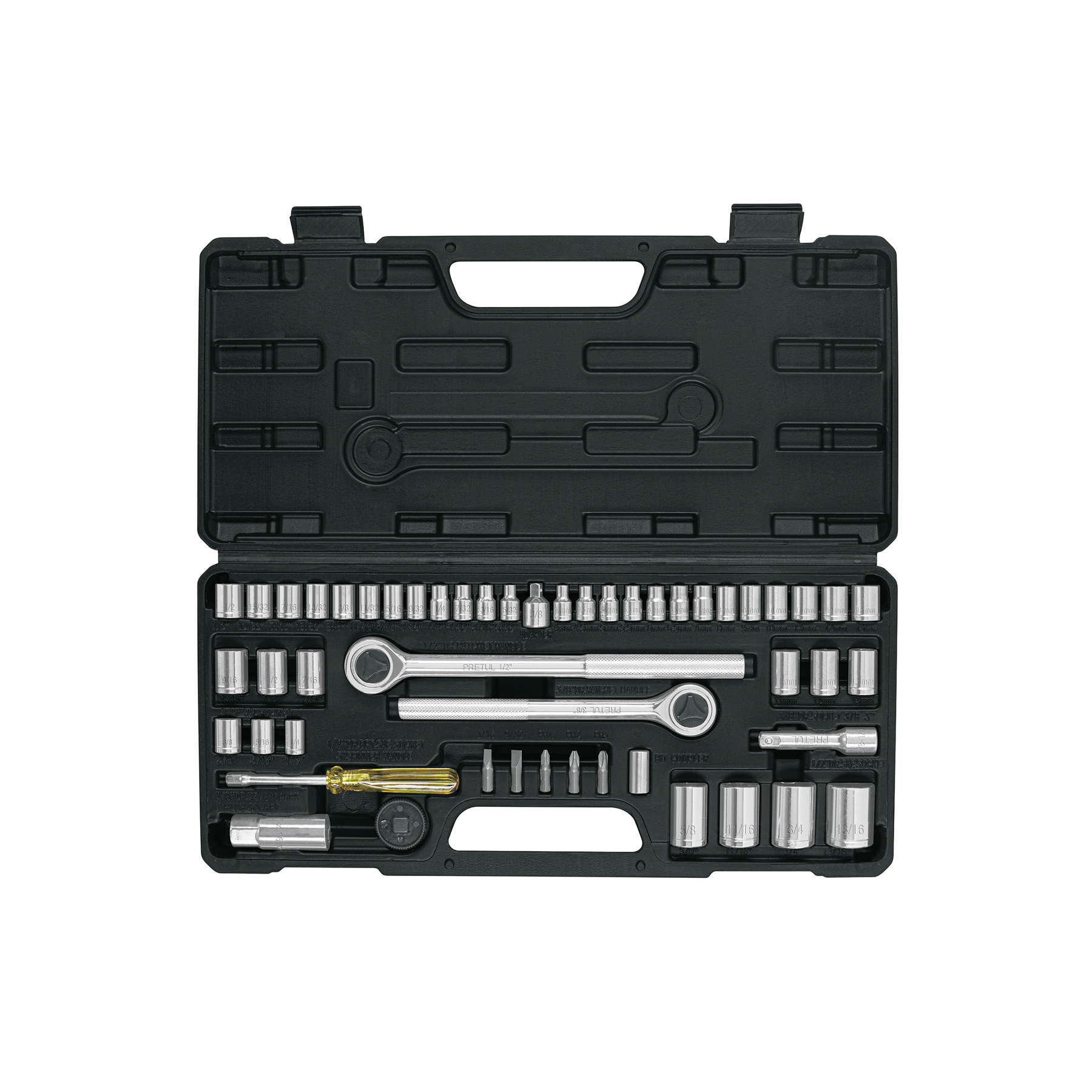 JUEGO DE DADOS 51 PIEZAS PRETUL