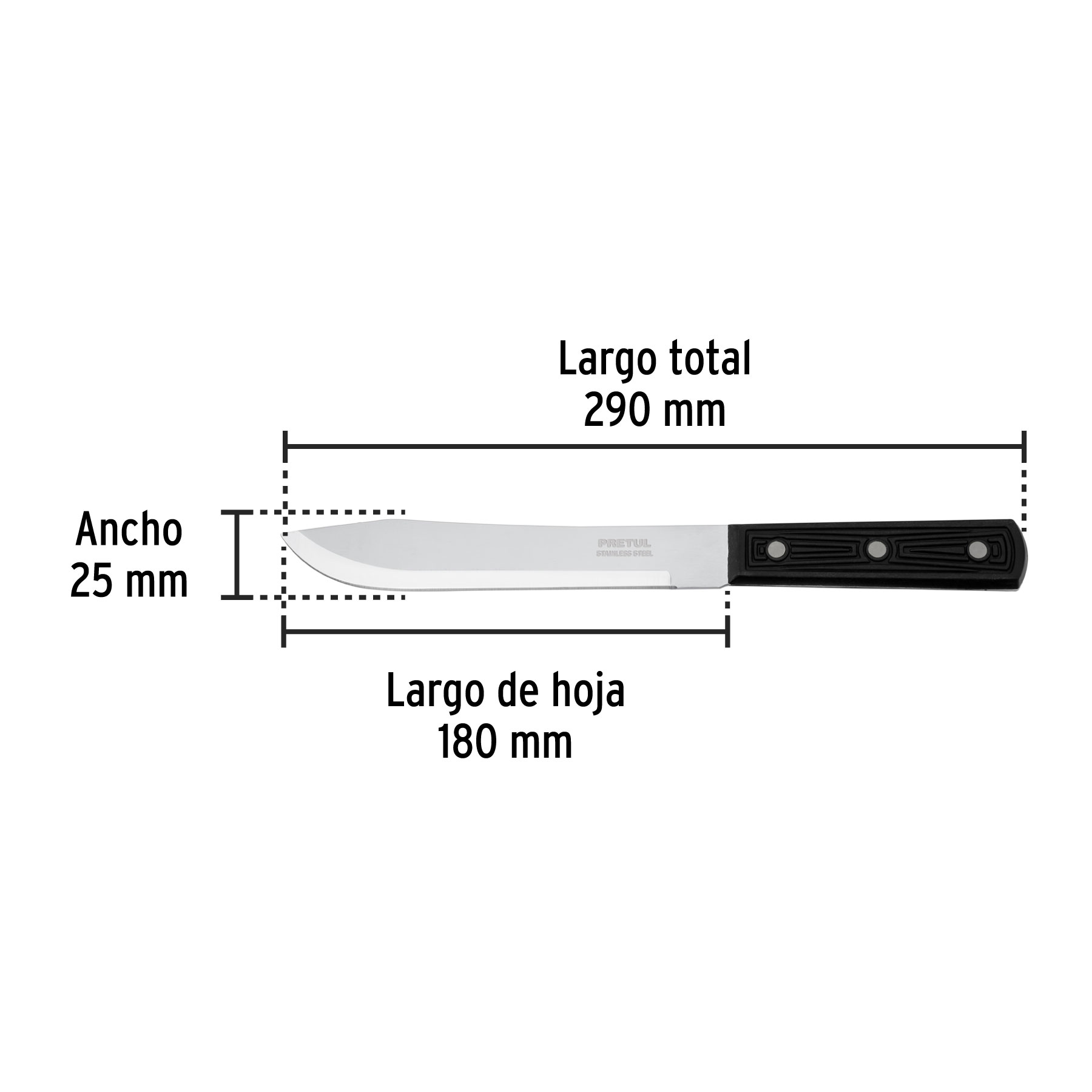 CUCHILLO CEBOLLERO 7 MANGO POLIPROPILEN
