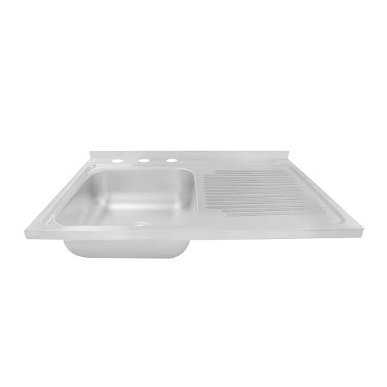 TARJA INOX 75X48CM ESCURIDOR DERECHO SOBREPONER