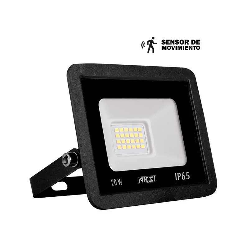 REFLECTOR LED 20W SMD C/SENSOR MOVIMIENTO AKSI
