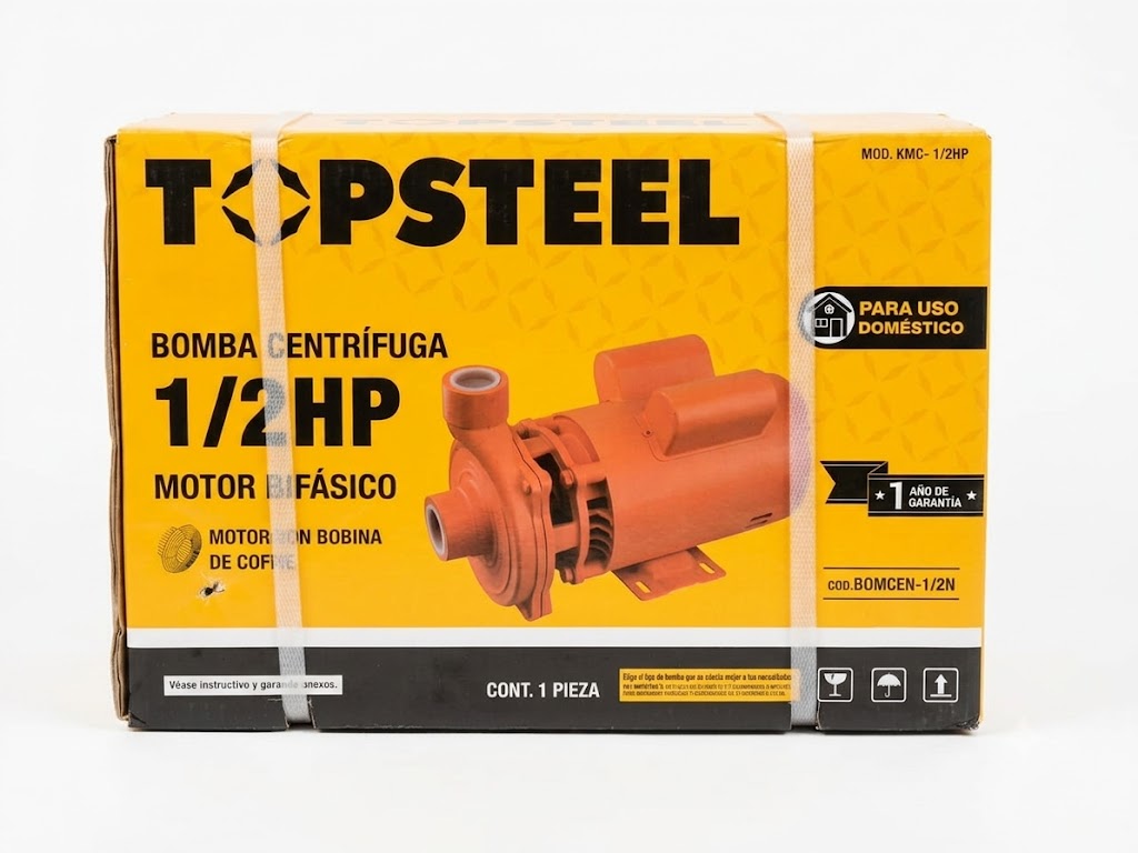 BOMBA CENTRIFUGA 1/2HP 1X11/4 127/220V TOP STEEL