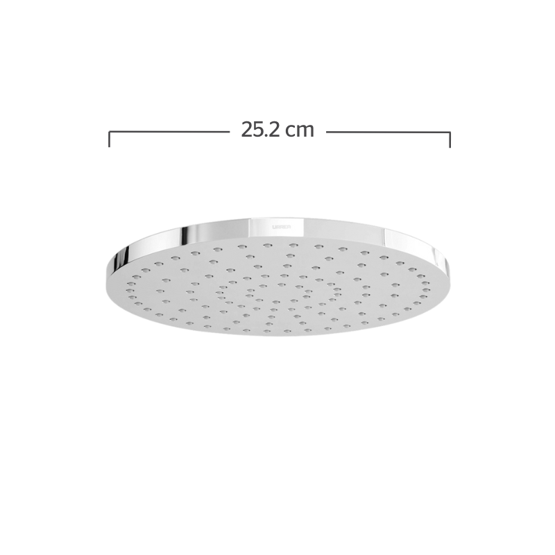 REGADERA PLATO REDONDO SIN BRAZO F2213 URR