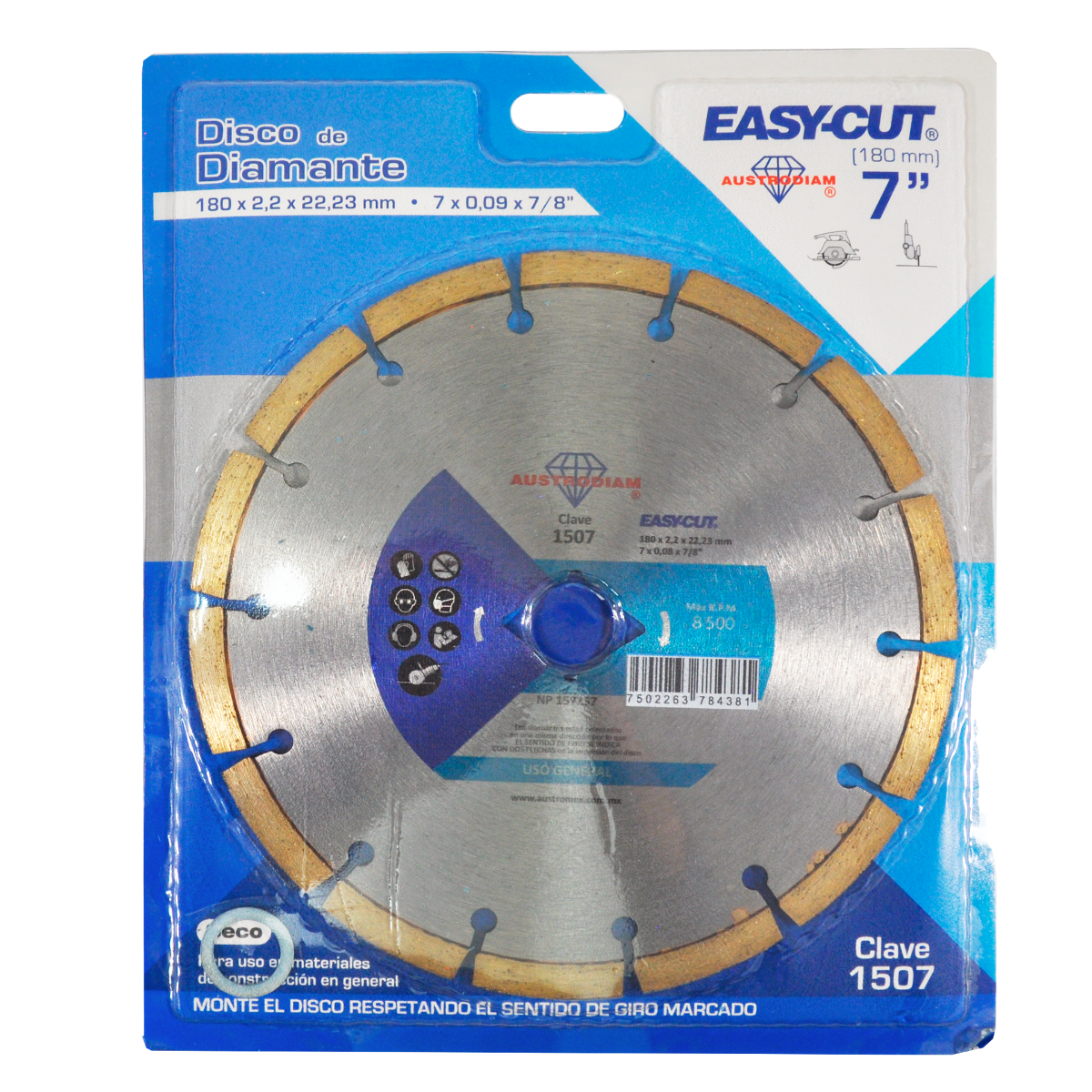 DISCO DIAMANTE RIN SEGME 7 1507 AUSTROMEX