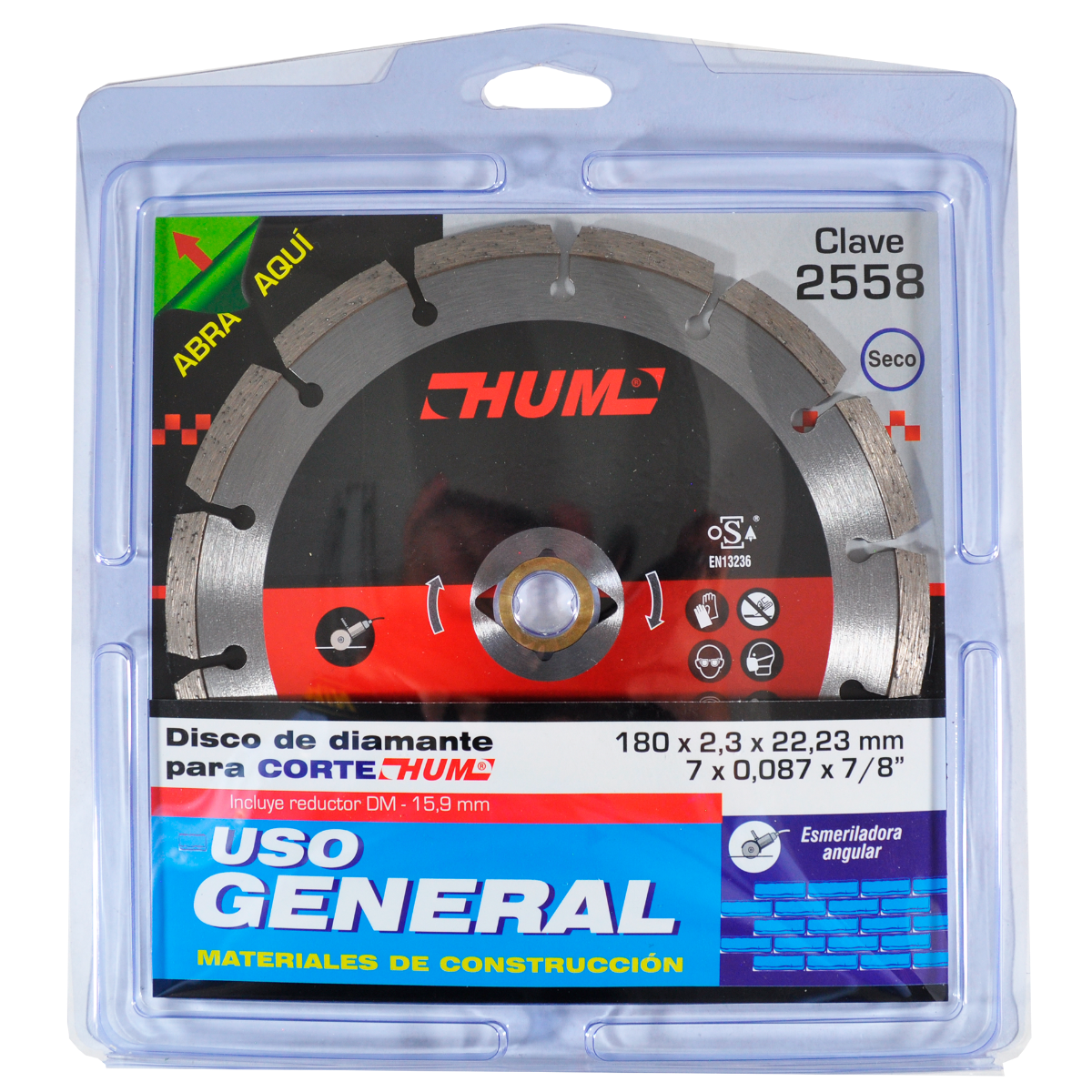 DISCO DIAMANTE RIN SEGMENTADO 7 HUM AUSTROMEX