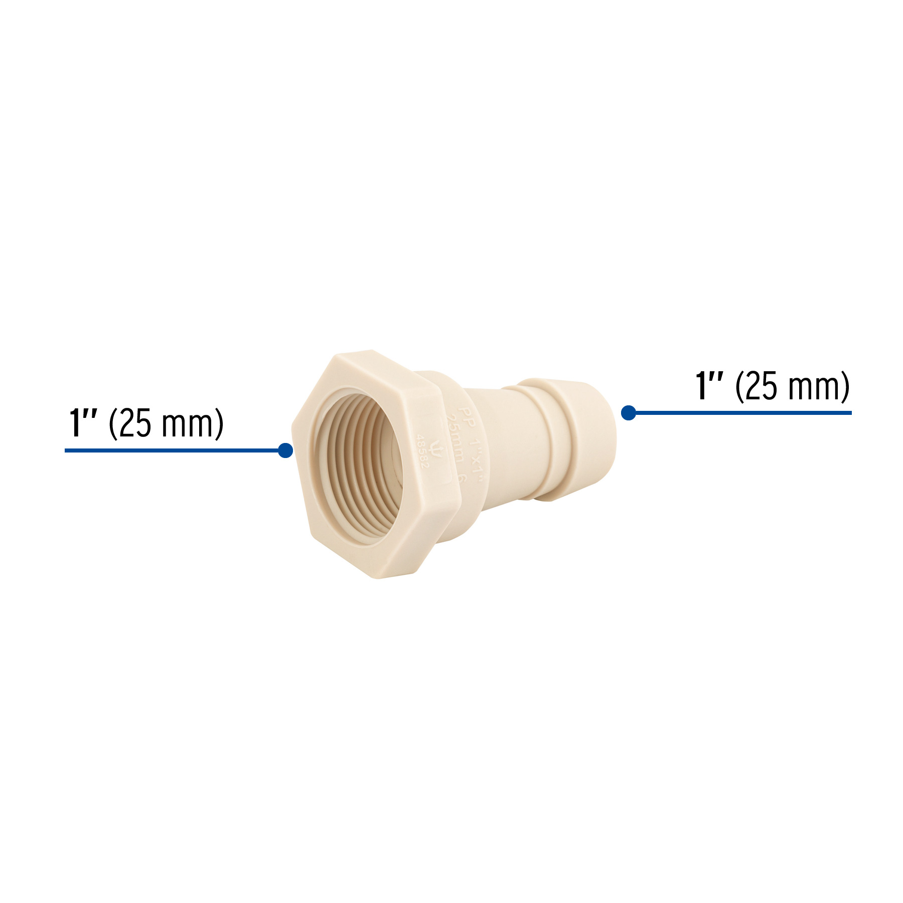 ADAPTADOR INSERCION ROSCA INTERIOR DE 1X1 Plg. FOSET