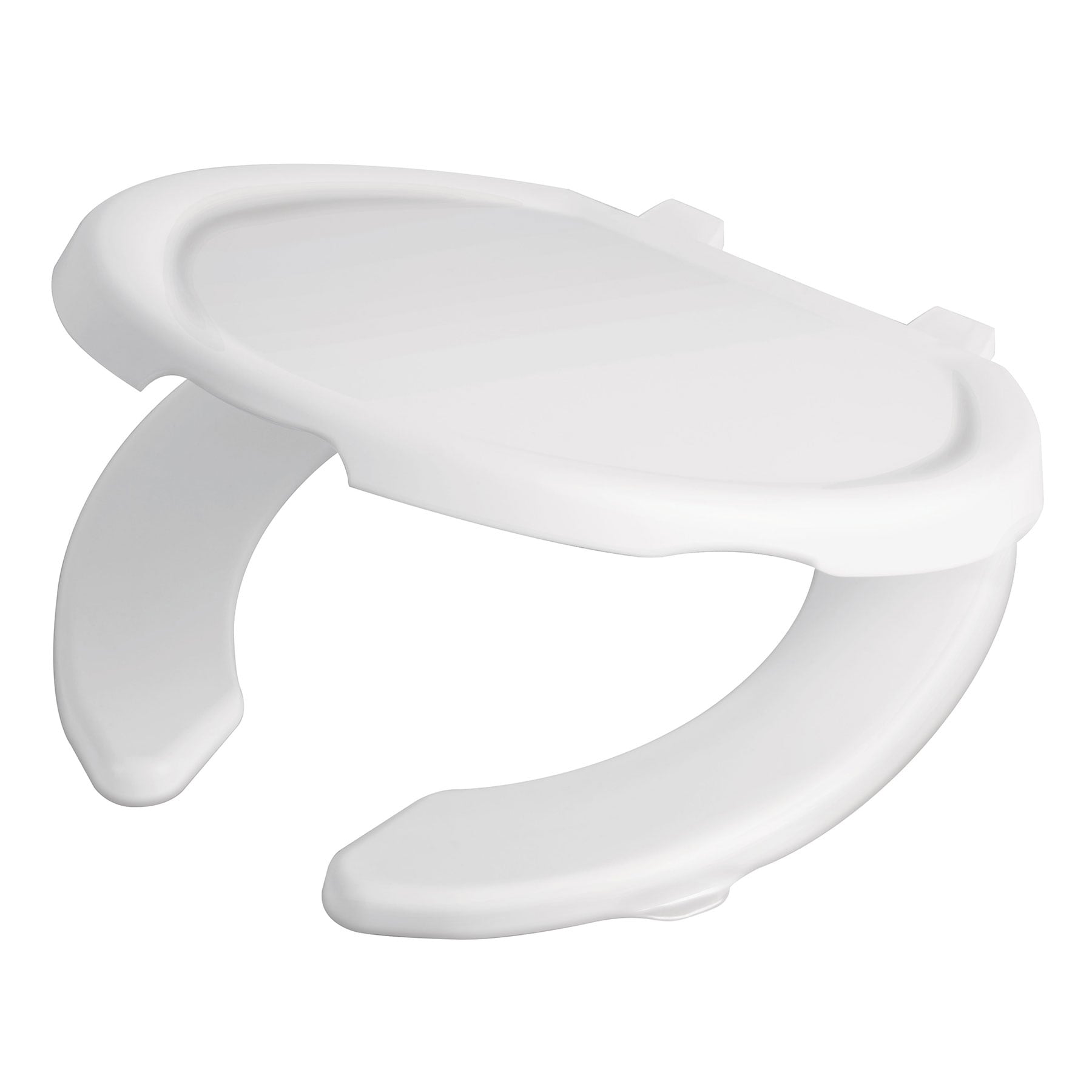 ASIENTO REDONDO LIGERO ECONOMICO PARA WC ABIERTO BLANCO BASIC