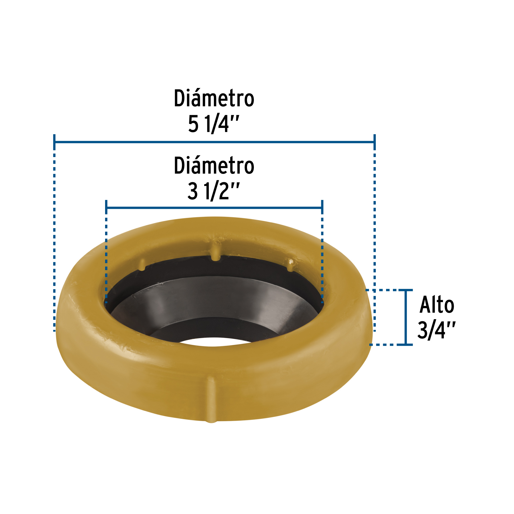 CUELLO DE CERA CON GUIA PARA WC 170 G FOSET