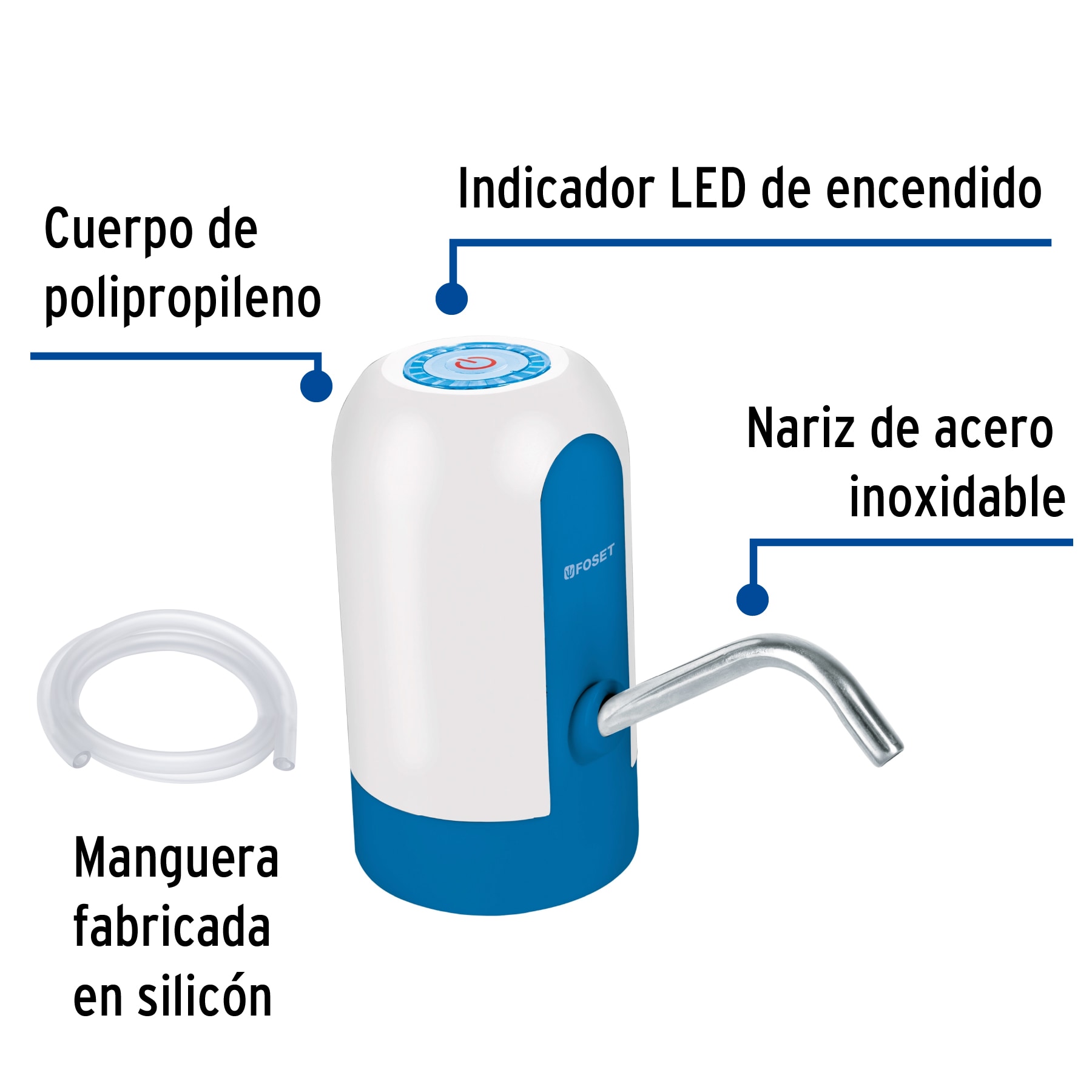 DISPENSADOR ELECTRICO DE AGUA PARA GARRAFON FOSET