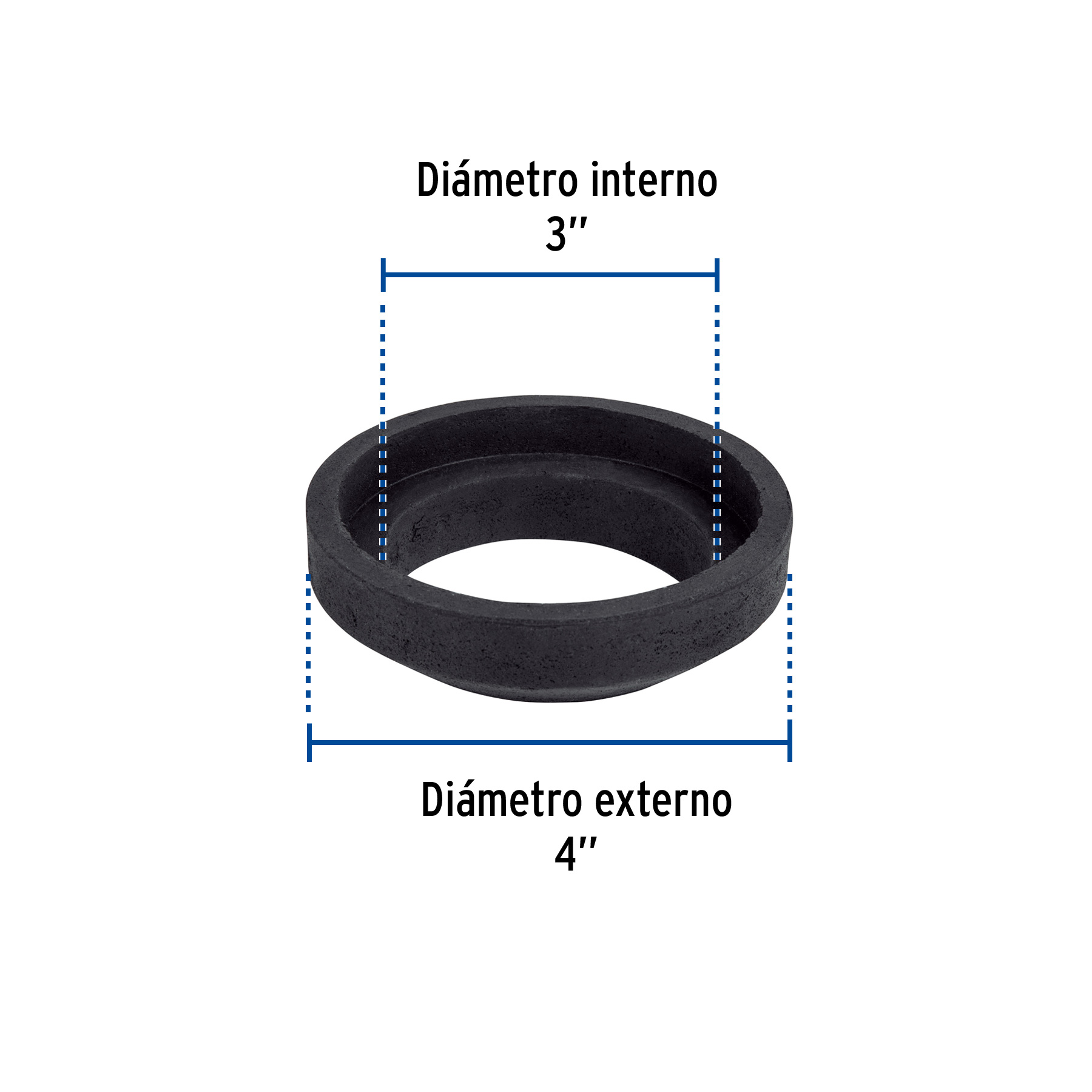 EMPAQUE UNION TANQUE-TAZA PARA WC 3 Plg. FOSET