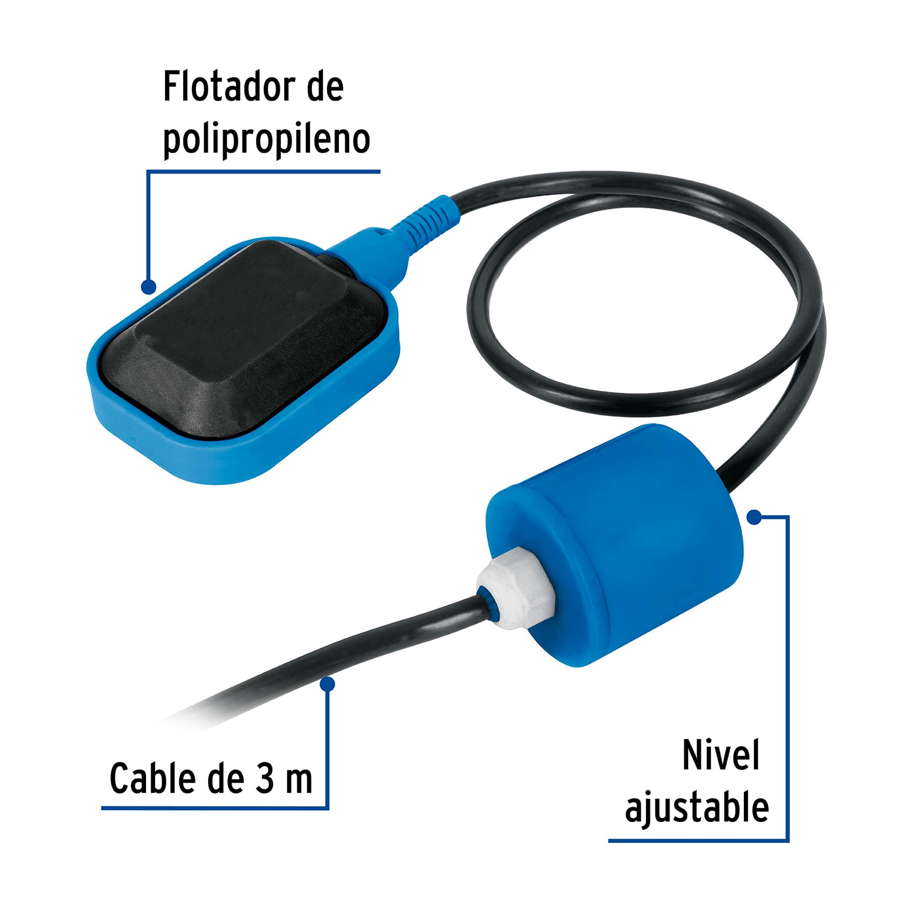 FLOTADOR ELECTRICO CON CABLE DE 3 M 10 A FOSET