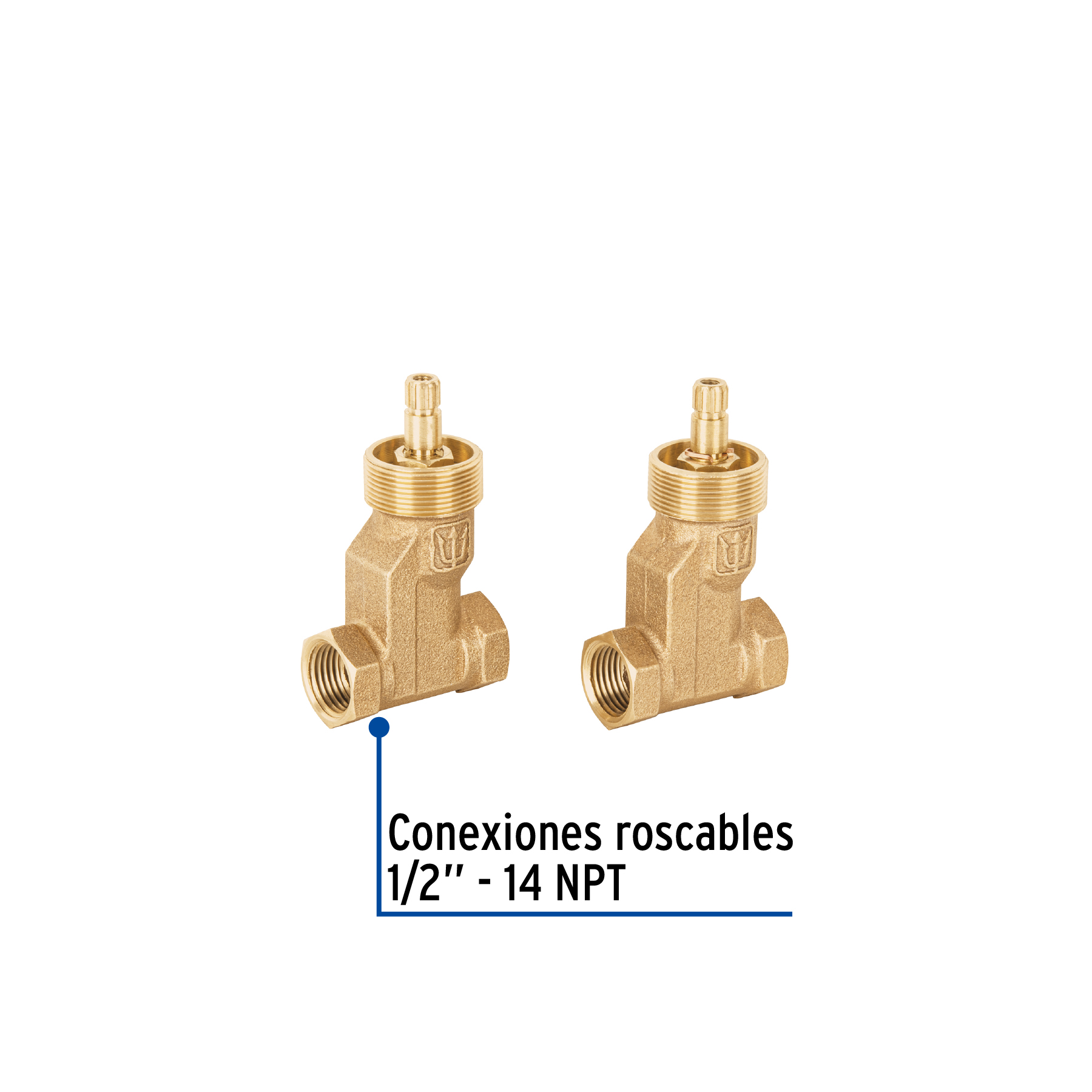 JUEGO LLAVES EMPOTRAR ROSCABLES 1/4 VUELTA SIN MANERAL FOSET