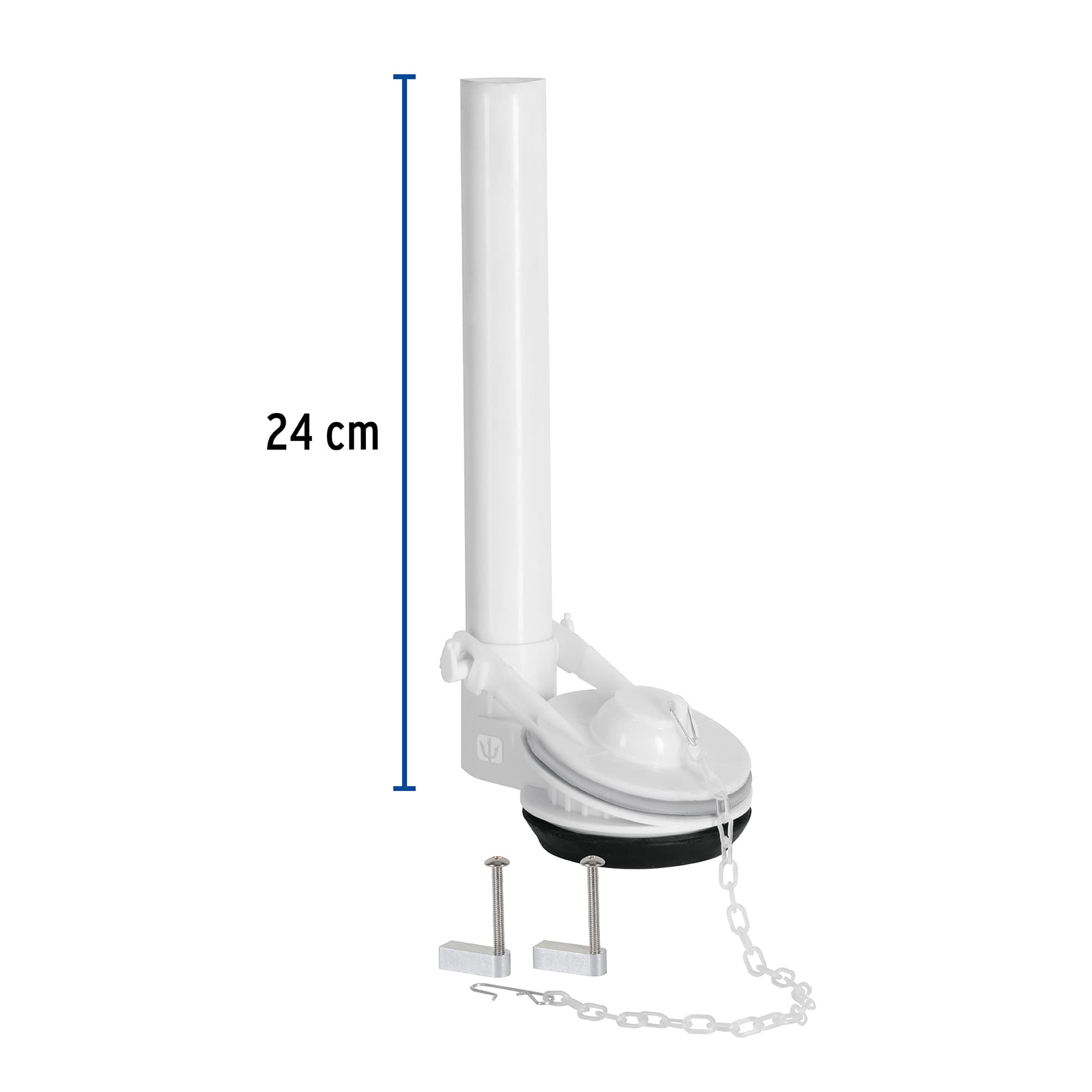 VALVULA DE DESCARGA 2 Plg. PARA WC DE 1PIEZA CADENA INOXIDABLE FOSET