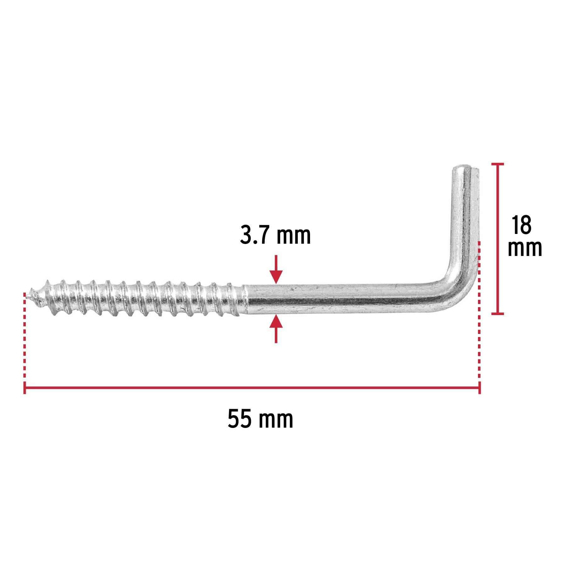 BOLSA CON 144 ALCAYATAS ROSCADAS DE 20 X 70 FIERO