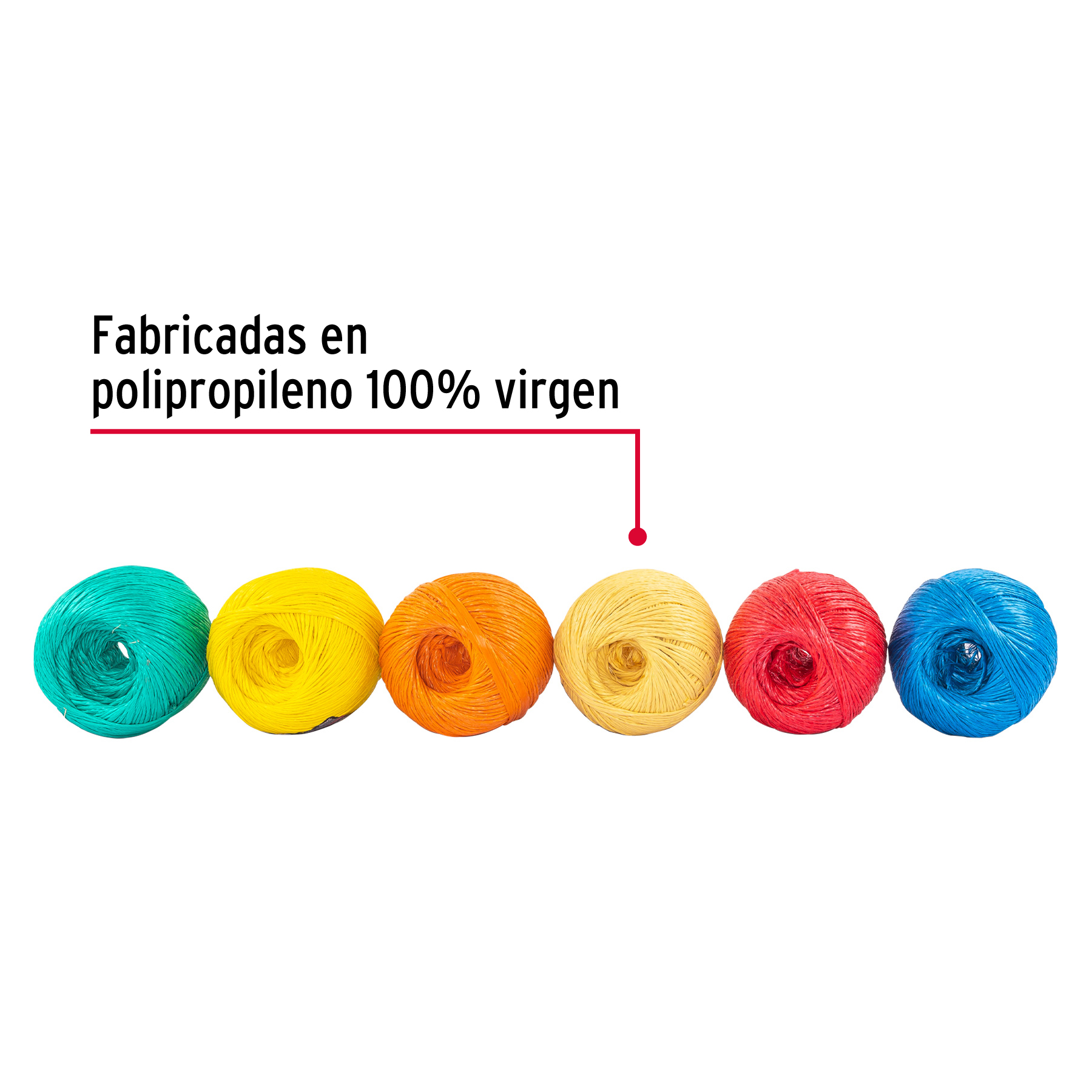 ROLLO DE RAFIA DE 230 M COLORES SURTIDOS CALIBRE 2.2 G/M PESO 500 GR