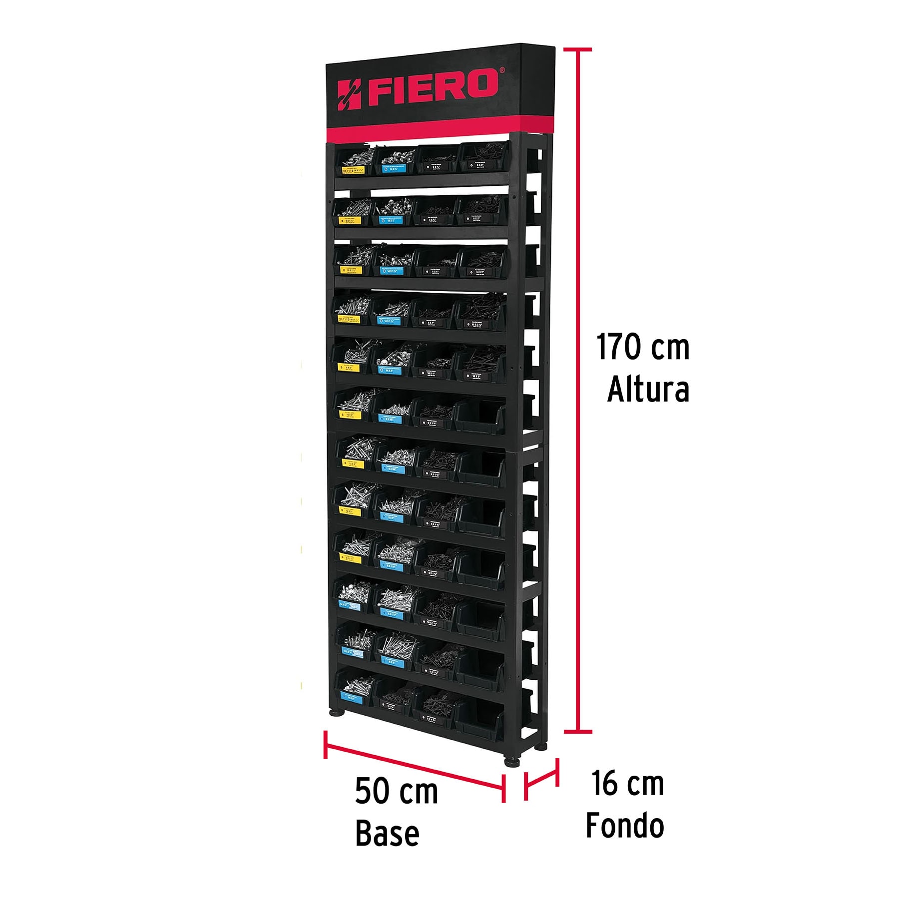RACK DE 48 GAVETAS SIN PRODUCTO FIERO