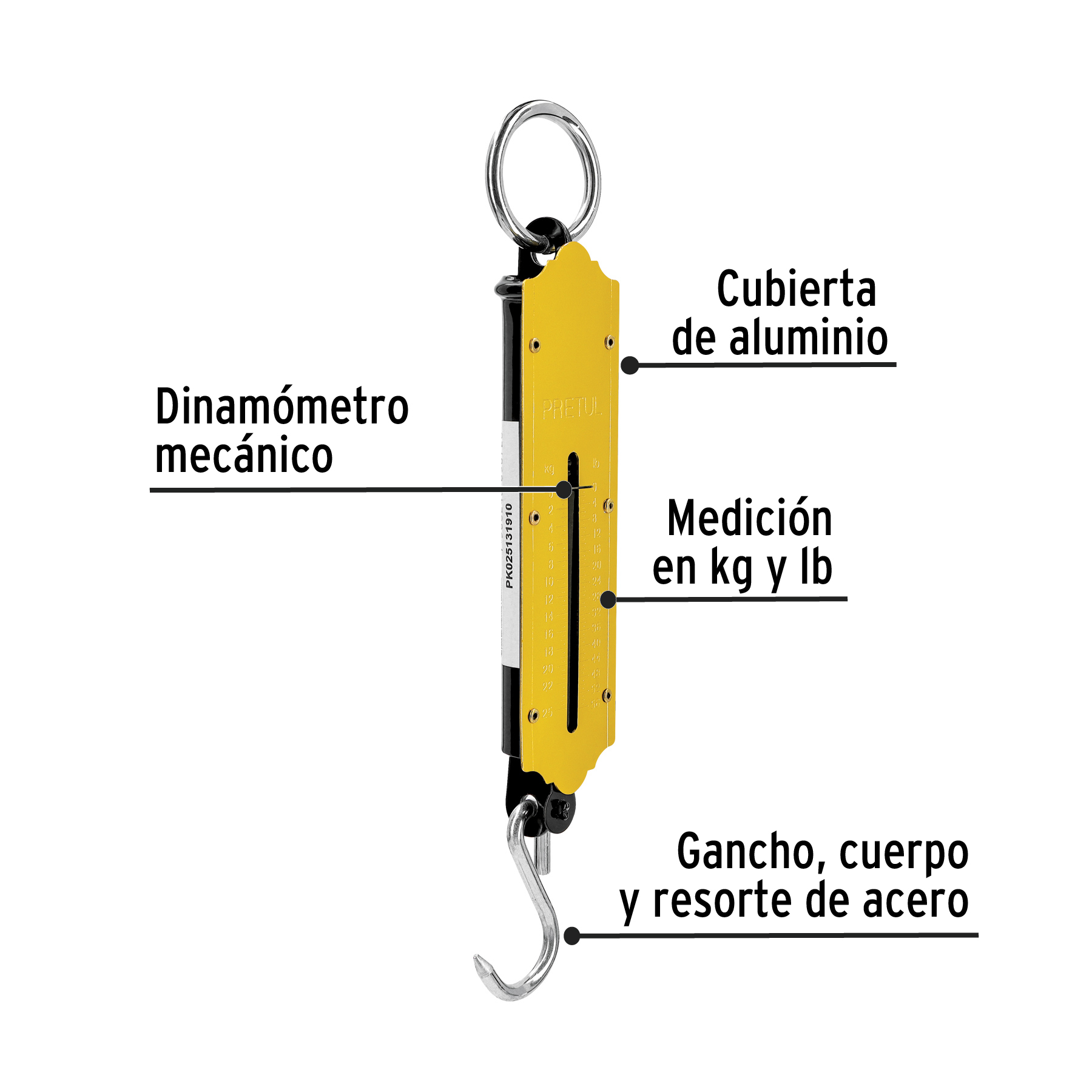 BASCULA ROMANA DE RESORTE 25 KG PRETUL