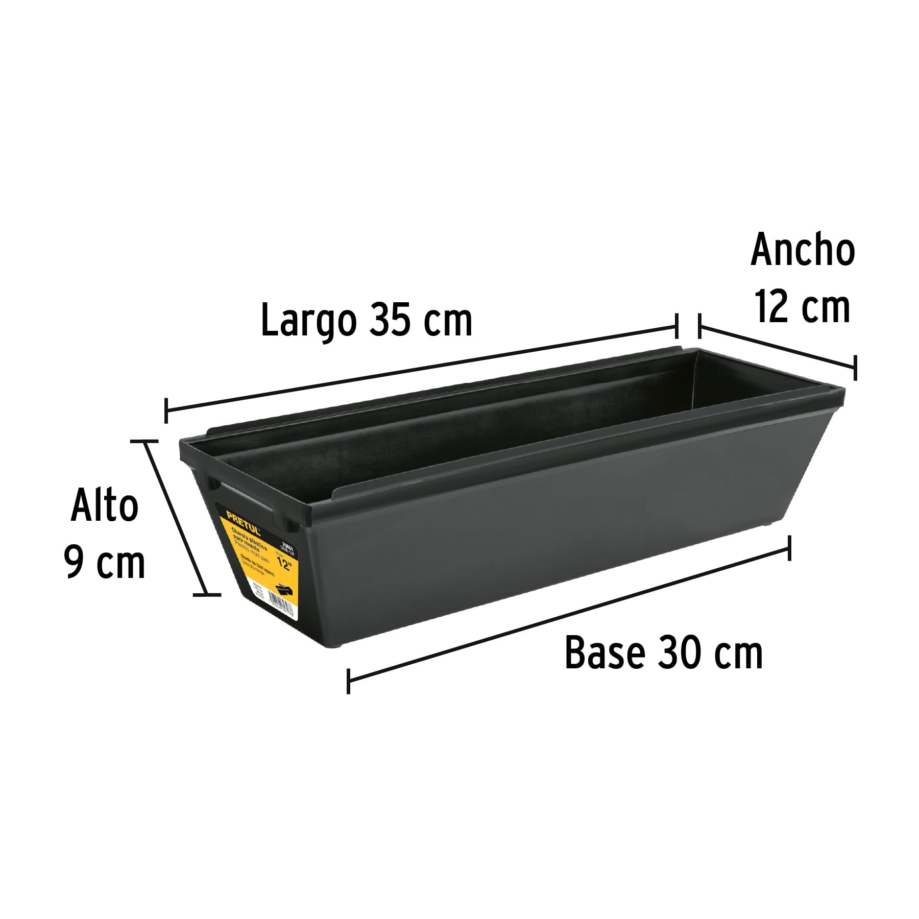 CHAROLA PLASTICA 12 PARA MEZCLA PRETUL